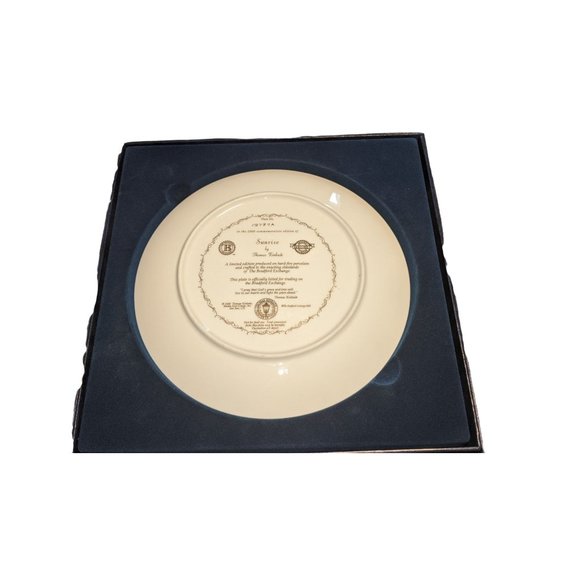 Bradford exchange Thomas Kinkade Sunrise collectors plate limited year 2000 - Picture 4 of 6